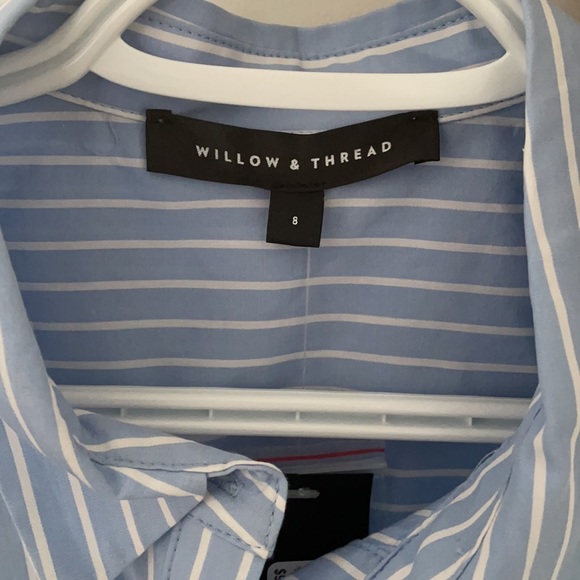 Willow & Thread | Blue & White Striped Dress - Picture 3 of 5